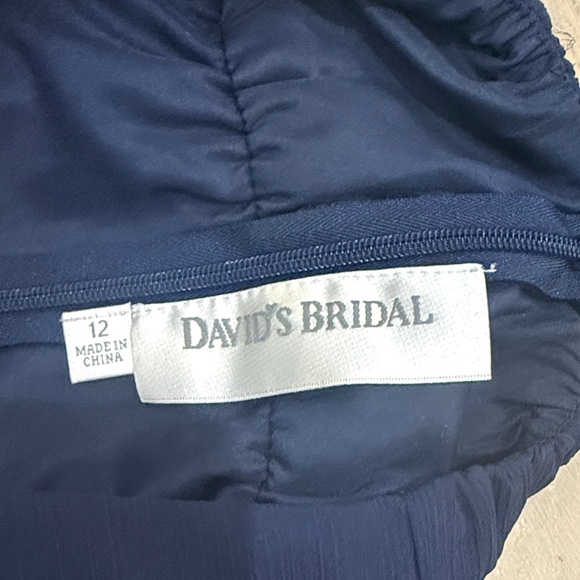 David's Bridal Midnight Blue Formal Kids Dress - Picture 4 of 4